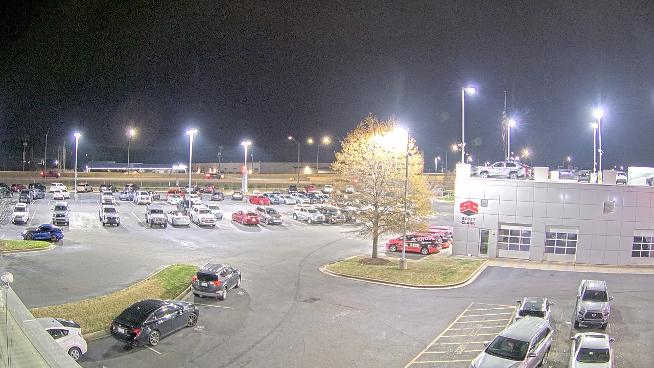 Thumbnail for current weather camera view from Scott Clarks Toyota in Stallings, North Carolina