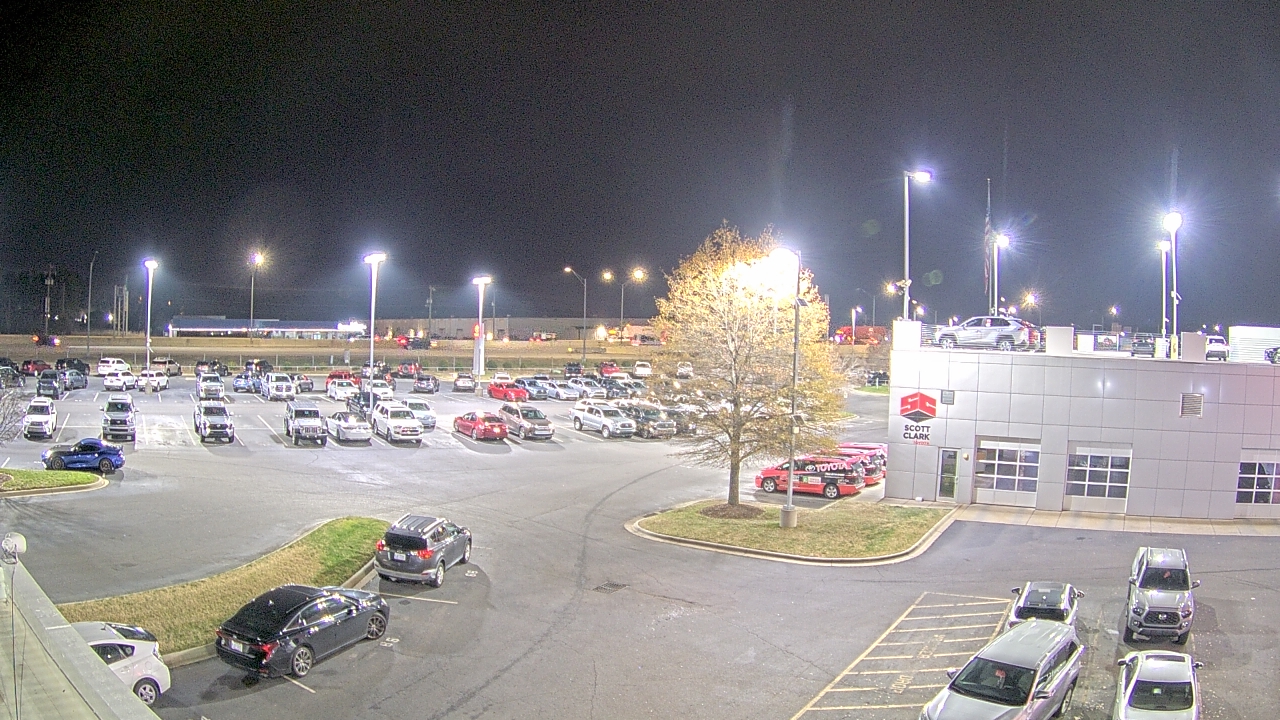 Thumbnail for current weather camera view from Scott Clarks Toyota in Stallings, North Carolina