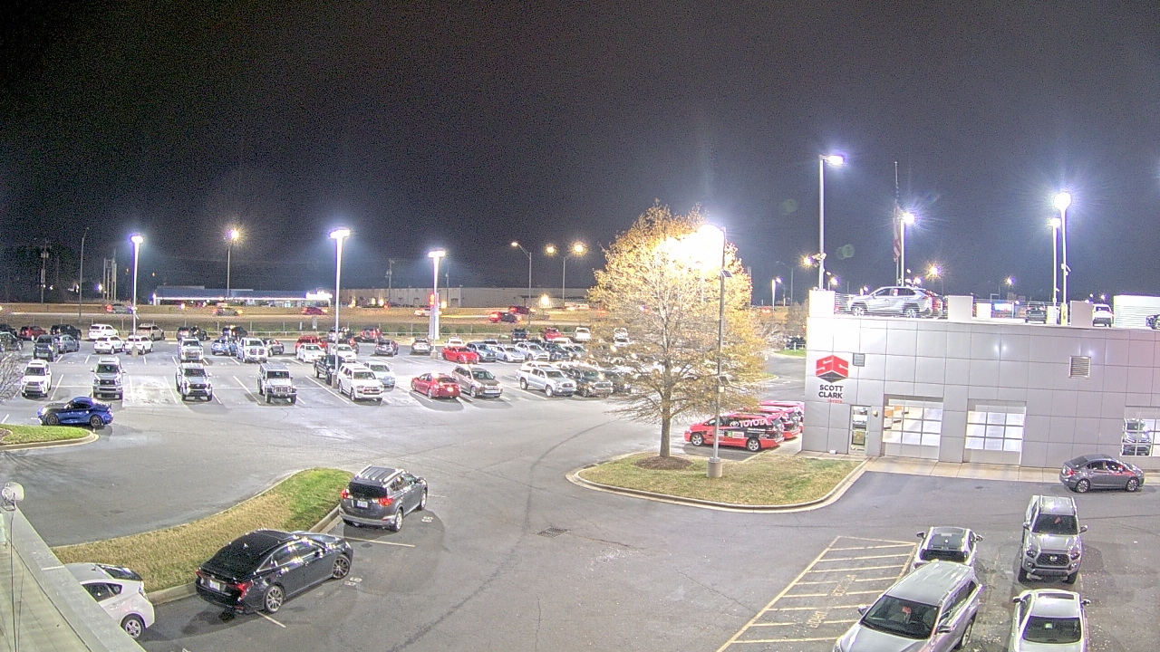 Thumbnail for current weather camera view from Scott Clarks Toyota in Stallings, North Carolina