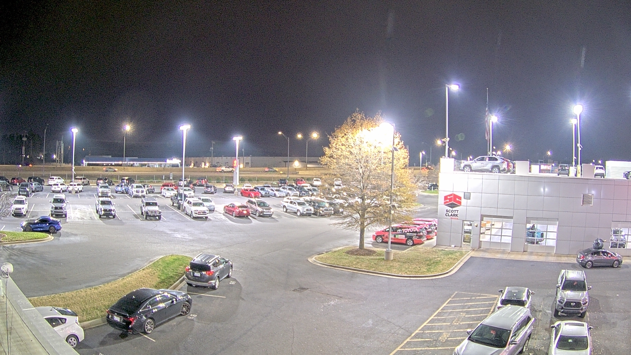 Thumbnail for current weather camera view from Scott Clarks Toyota in Stallings, North Carolina