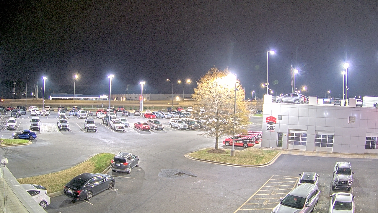 Thumbnail for current weather camera view from Scott Clarks Toyota in Stallings, North Carolina