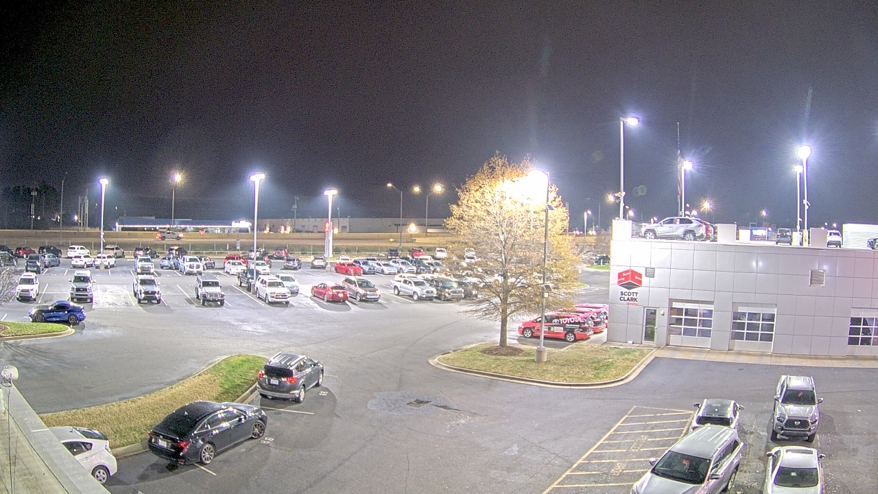 Thumbnail for current weather camera view from Scott Clarks Toyota in Stallings, North Carolina