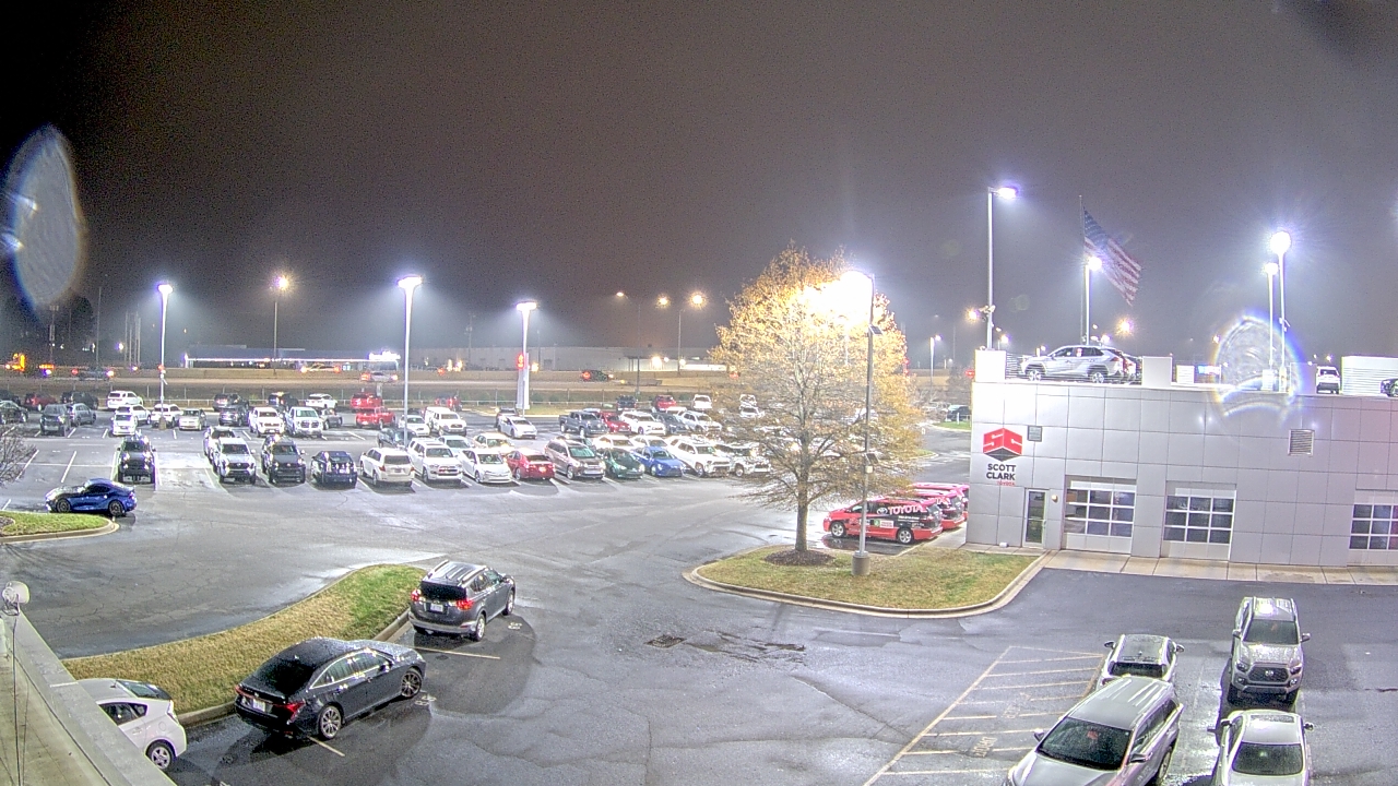Thumbnail for current weather camera view from Scott Clarks Toyota in Stallings, North Carolina