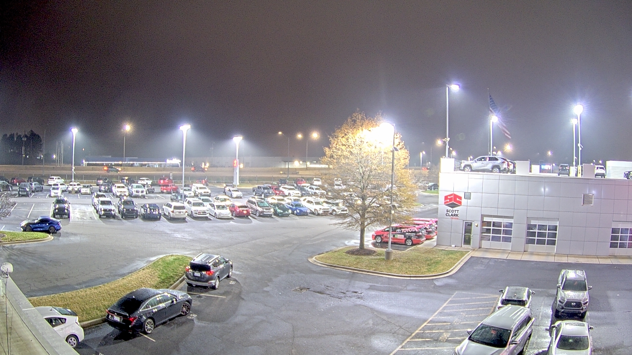 Thumbnail for current weather camera view from Scott Clarks Toyota in Stallings, North Carolina
