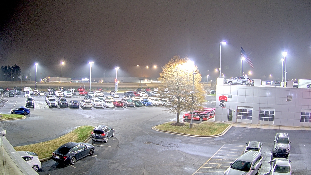 Thumbnail for current weather camera view from Scott Clarks Toyota in Stallings, North Carolina