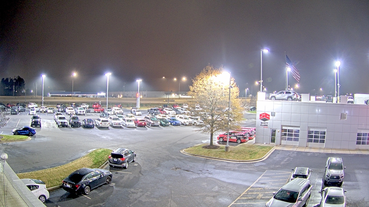 Thumbnail for current weather camera view from Scott Clarks Toyota in Stallings, North Carolina