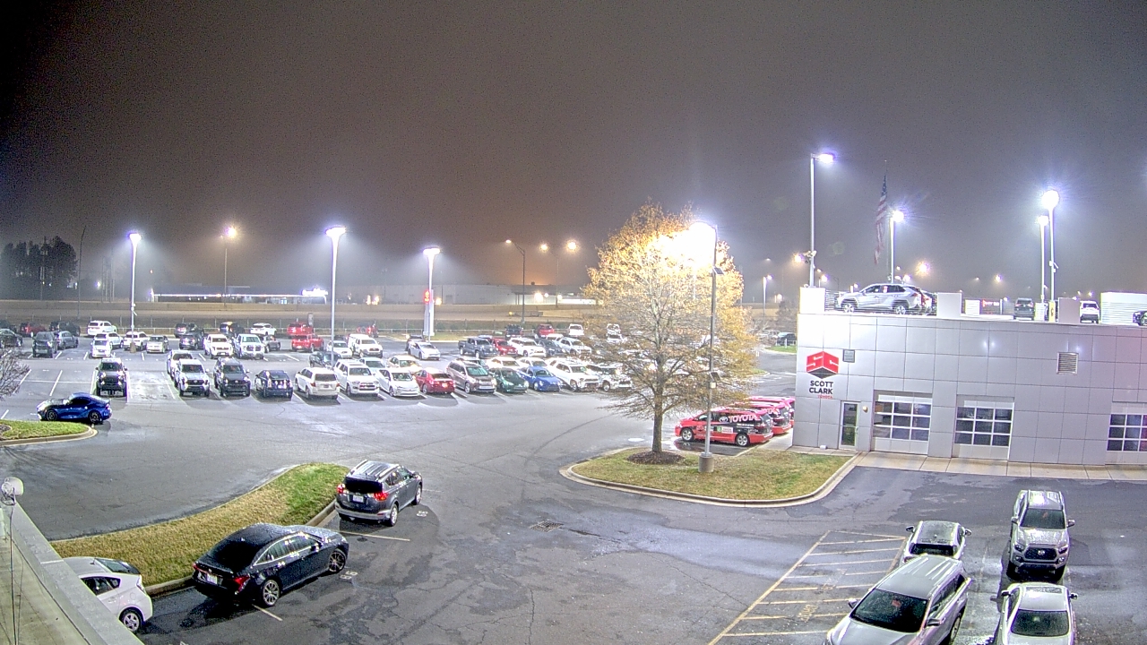 Thumbnail for current weather camera view from Scott Clarks Toyota in Stallings, North Carolina