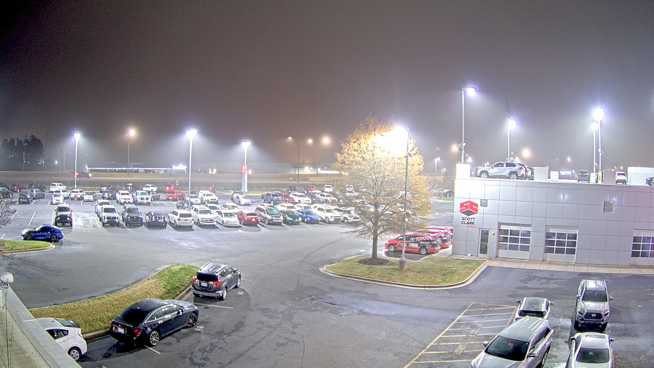 Thumbnail for current weather camera view from Scott Clarks Toyota in Stallings, North Carolina