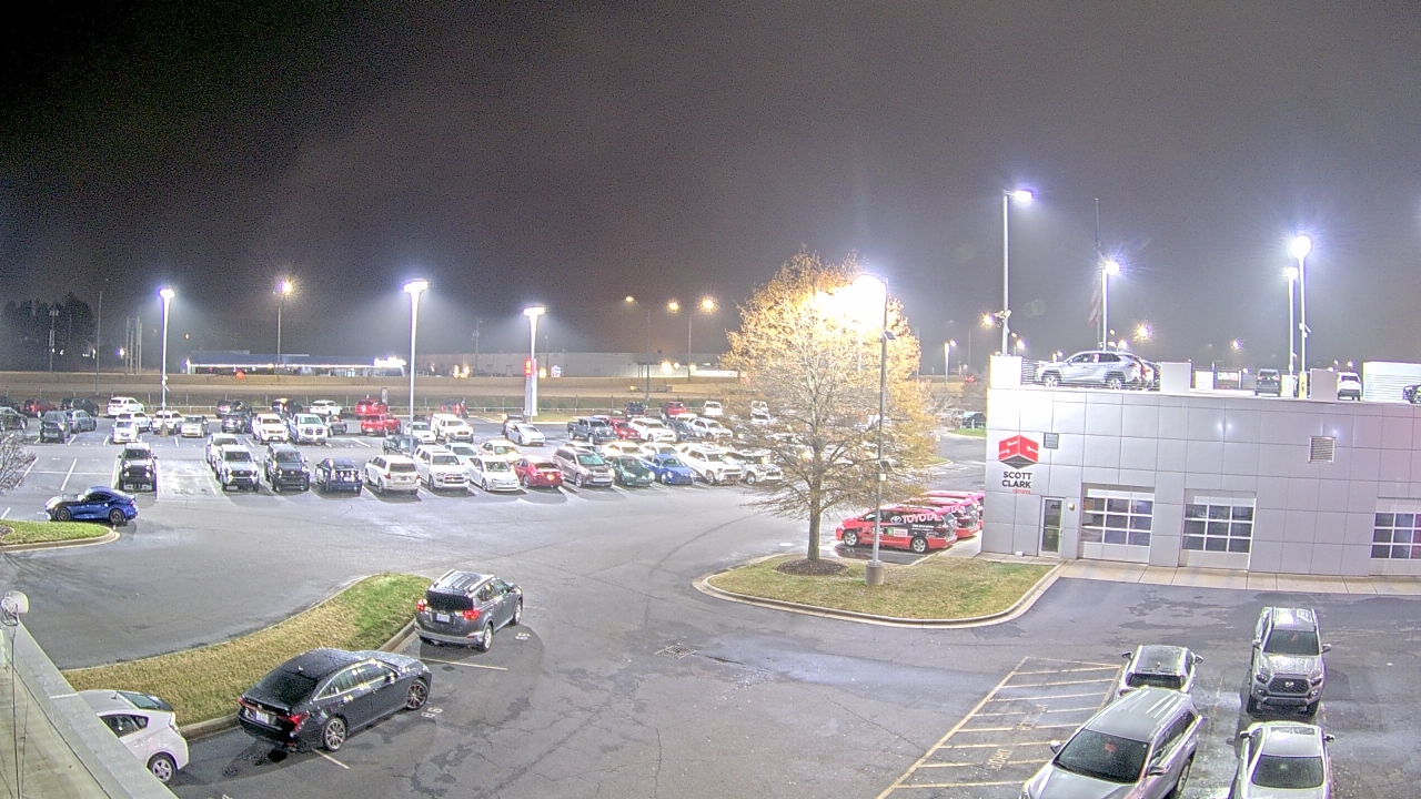 Thumbnail for current weather camera view from Scott Clarks Toyota in Stallings, North Carolina