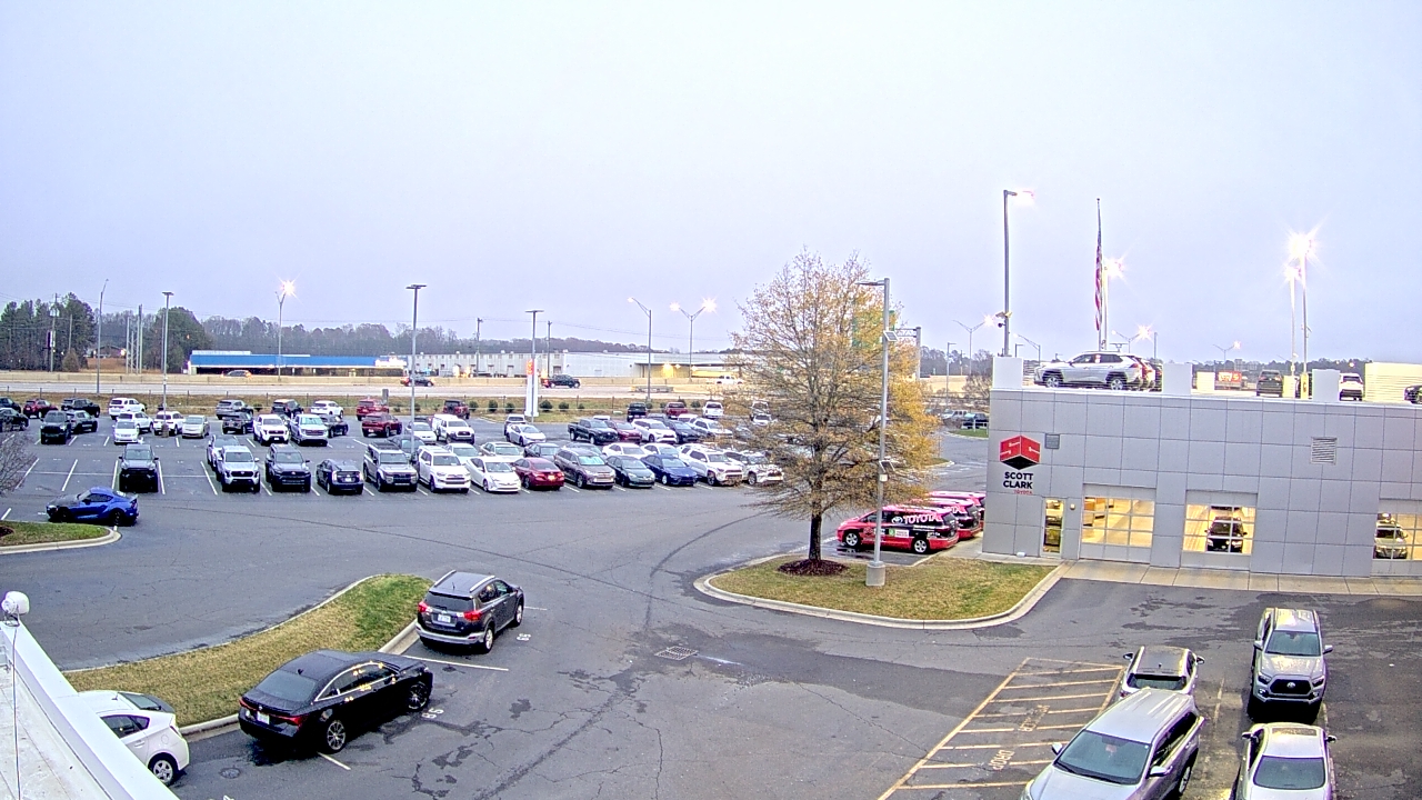 Thumbnail for current weather camera view from Scott Clarks Toyota in Stallings, North Carolina