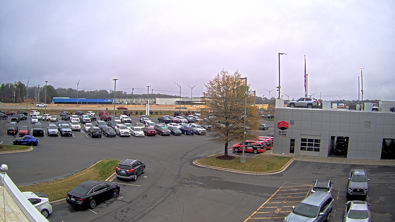 Thumbnail for current weather camera view from Scott Clarks Toyota in Stallings, North Carolina