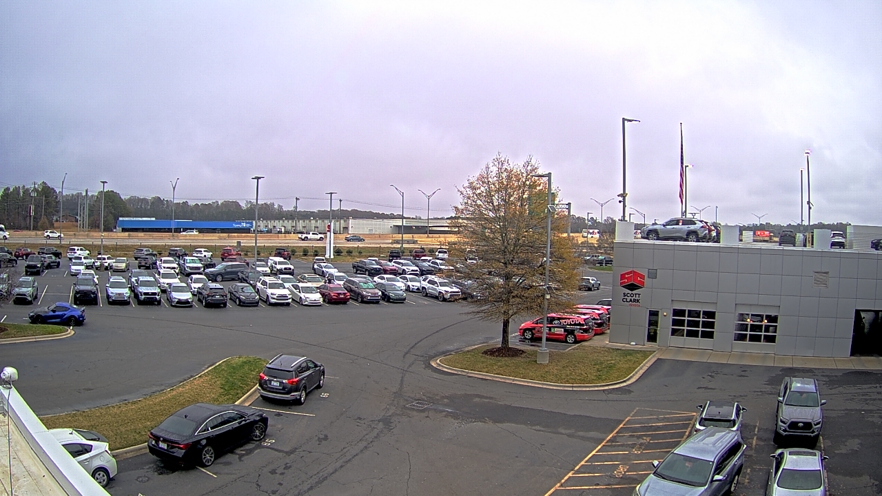 Thumbnail for current weather camera view from Scott Clarks Toyota in Stallings, North Carolina