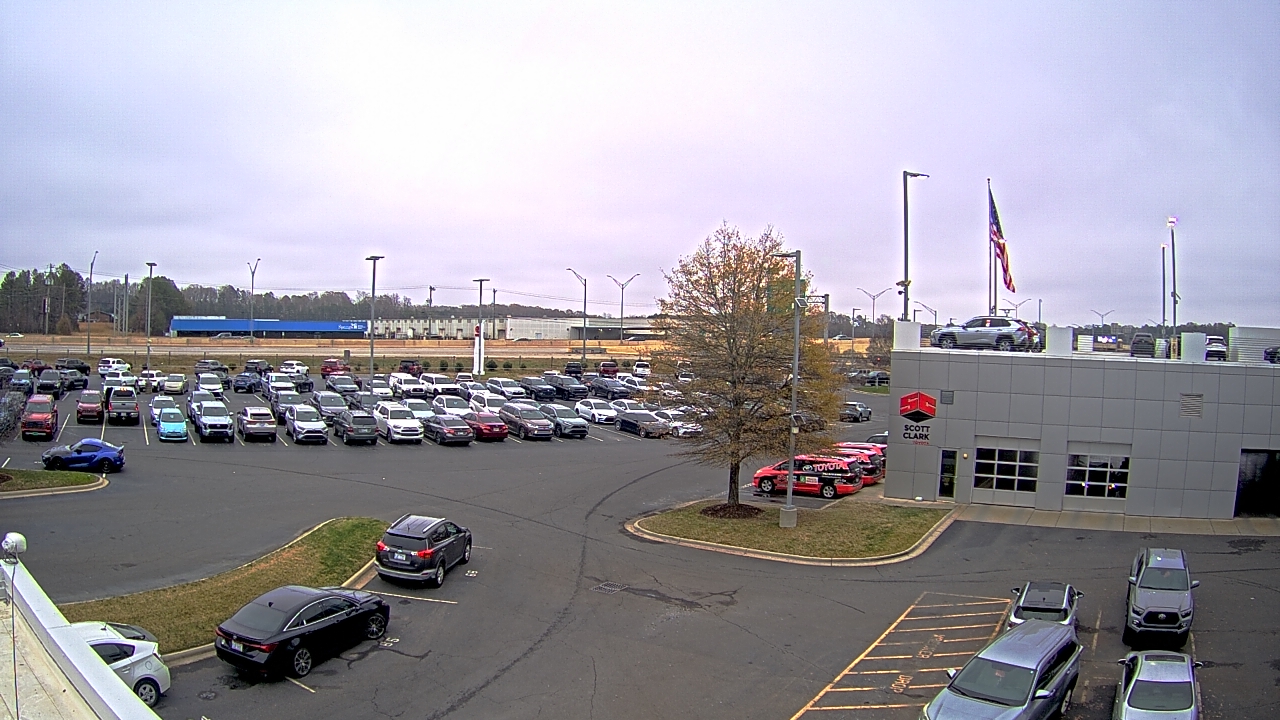 Thumbnail for current weather camera view from Scott Clarks Toyota in Stallings, North Carolina