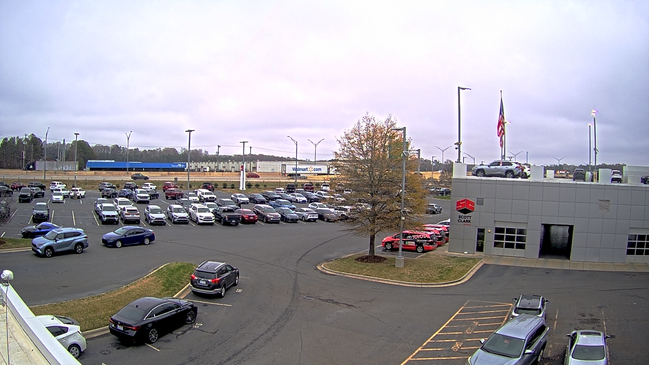 Thumbnail for current weather camera view from Scott Clarks Toyota in Stallings, North Carolina