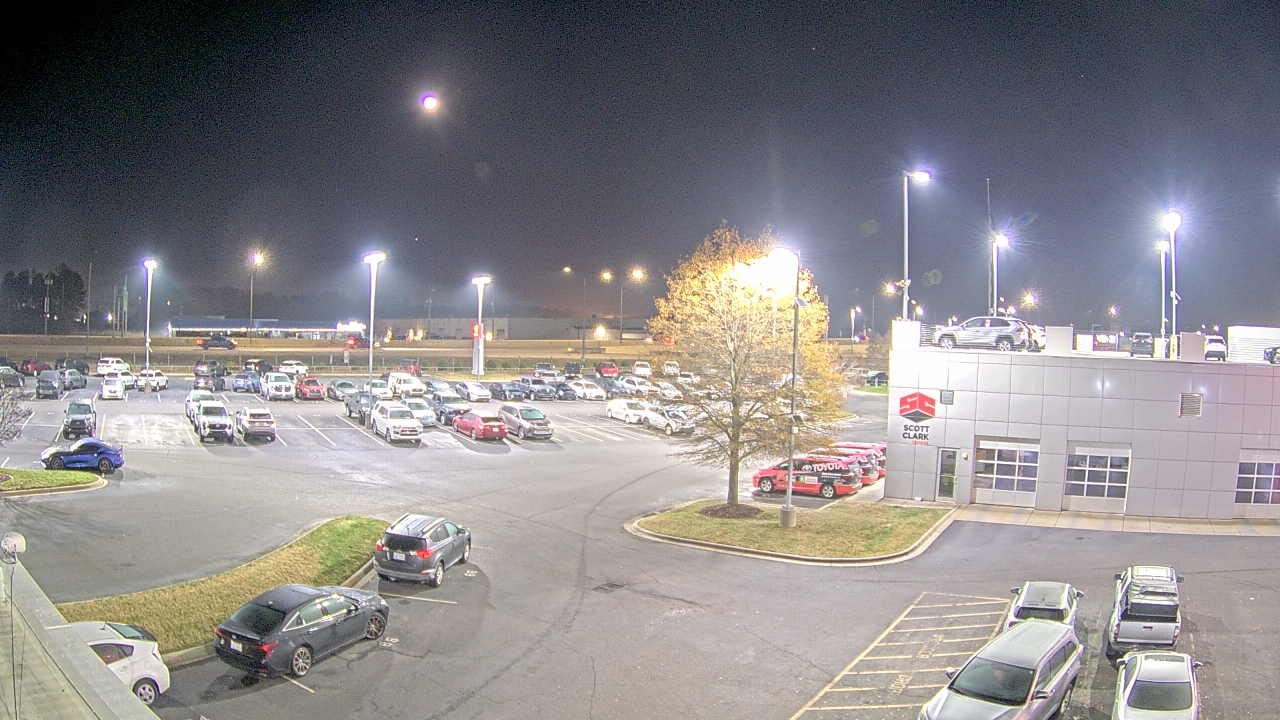 Thumbnail for current weather camera view from Scott Clarks Toyota in Stallings, North Carolina