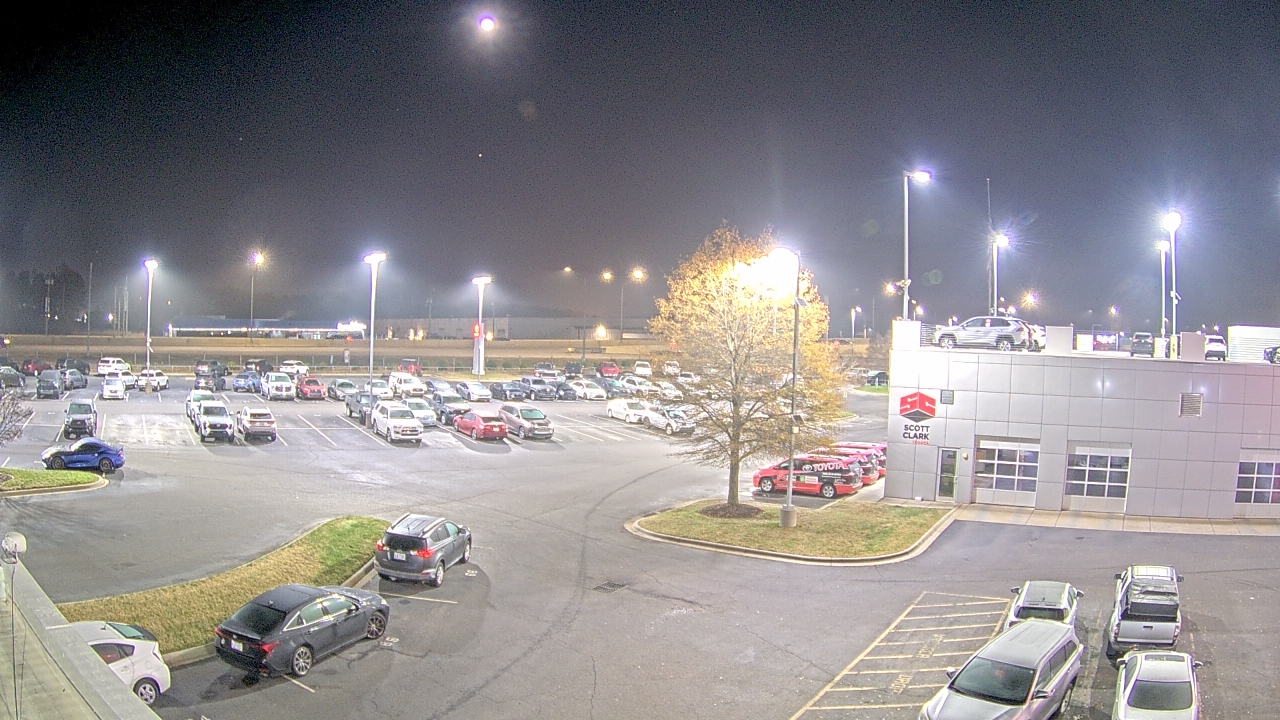 Thumbnail for current weather camera view from Scott Clarks Toyota in Stallings, North Carolina