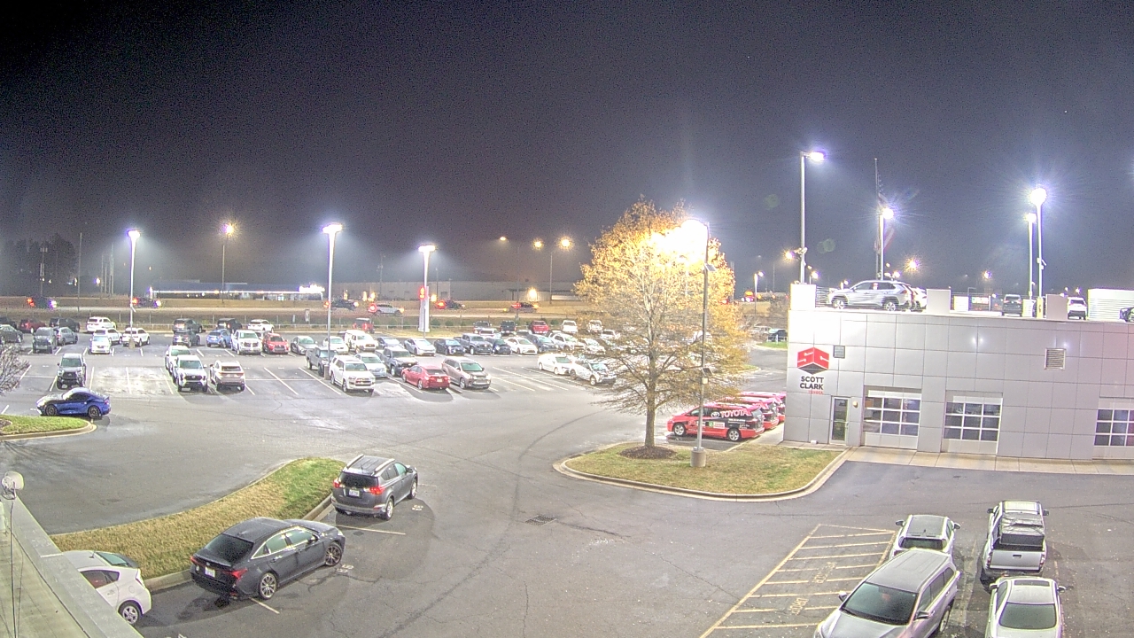 Thumbnail for current weather camera view from Scott Clarks Toyota in Stallings, North Carolina