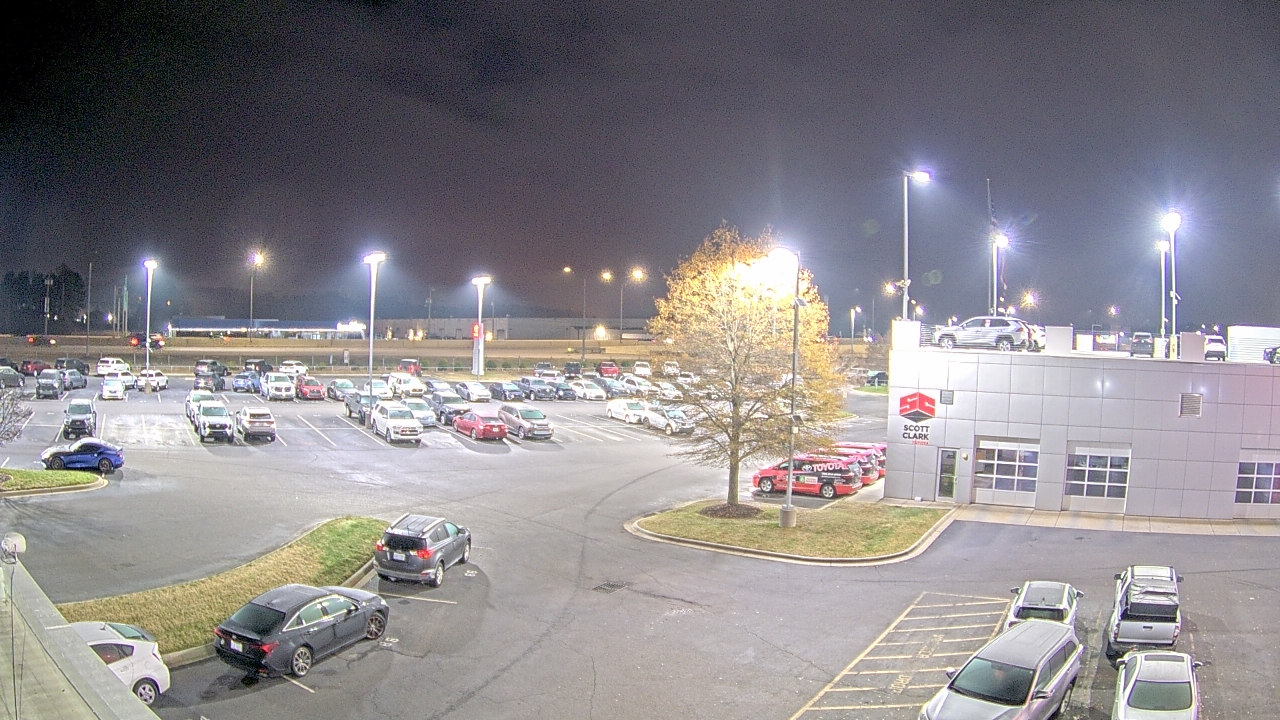 Thumbnail for current weather camera view from Scott Clarks Toyota in Stallings, North Carolina