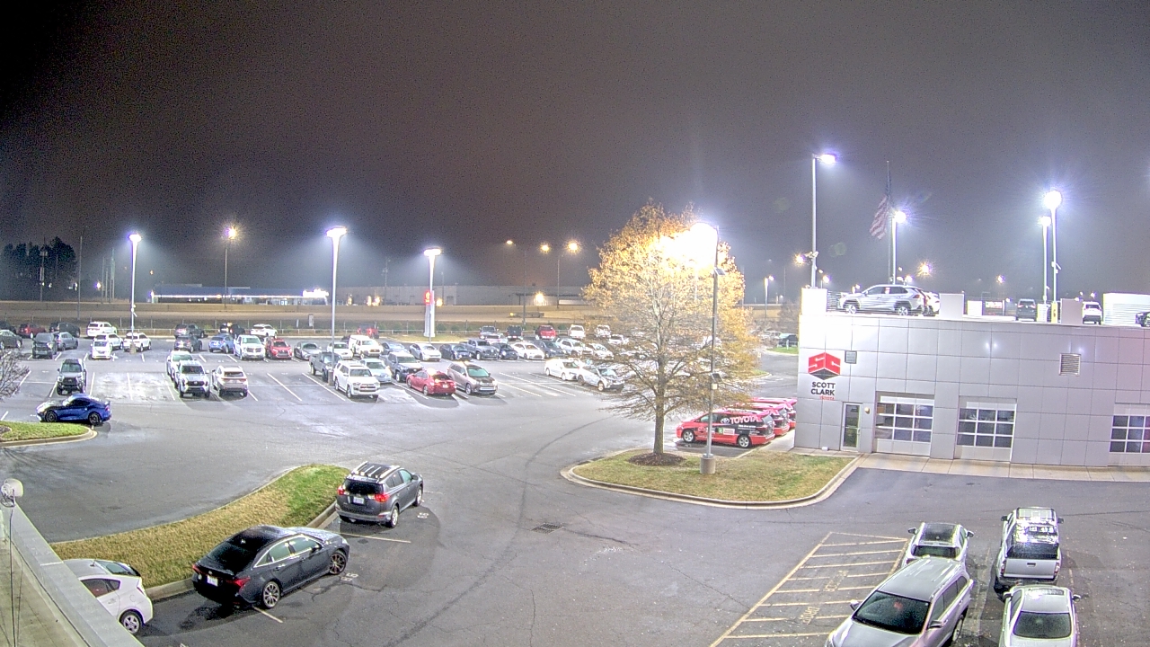 Thumbnail for current weather camera view from Scott Clarks Toyota in Stallings, North Carolina
