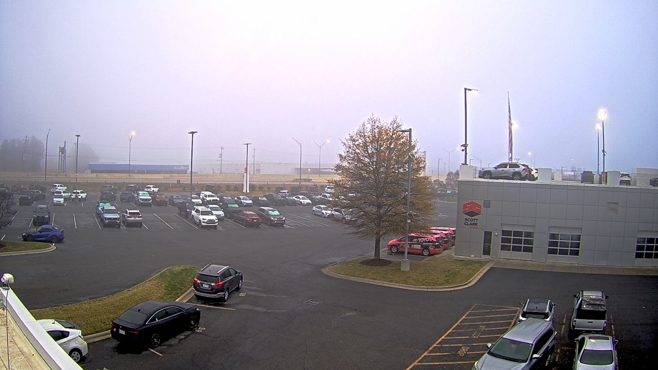 Thumbnail for current weather camera view from Scott Clarks Toyota in Stallings, North Carolina
