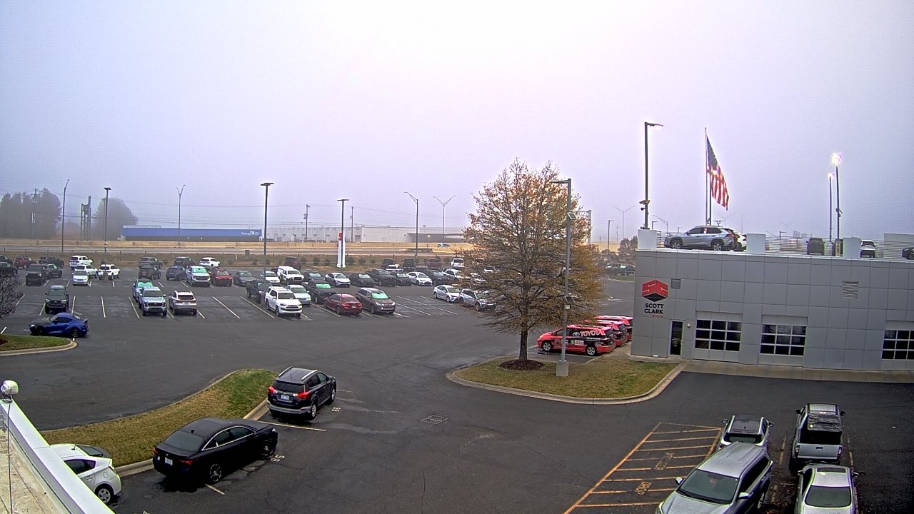 Thumbnail for current weather camera view from Scott Clarks Toyota in Stallings, North Carolina
