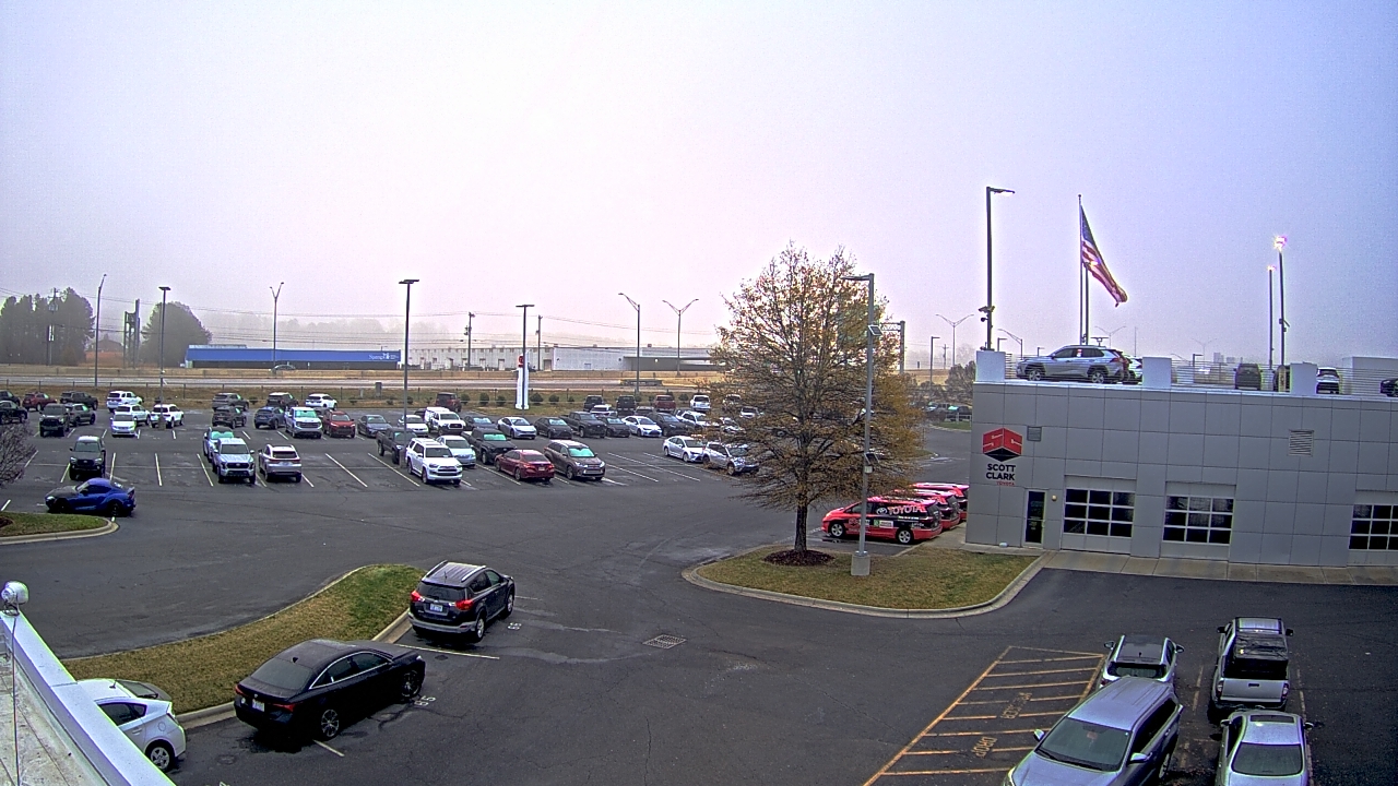 Thumbnail for current weather camera view from Scott Clarks Toyota in Stallings, North Carolina
