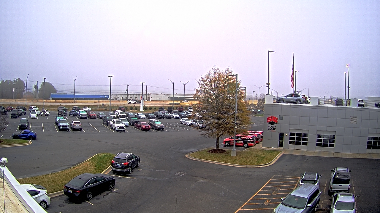 Thumbnail for current weather camera view from Scott Clarks Toyota in Stallings, North Carolina
