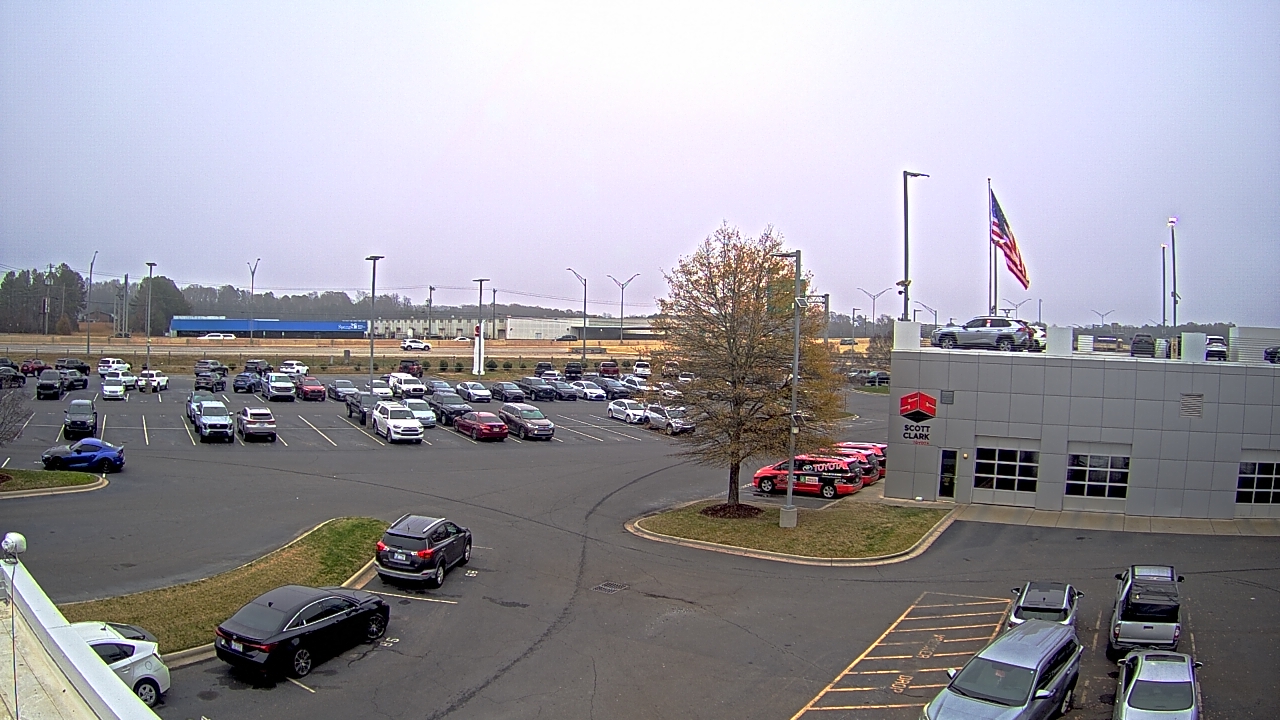 Thumbnail for current weather camera view from Scott Clarks Toyota in Stallings, North Carolina