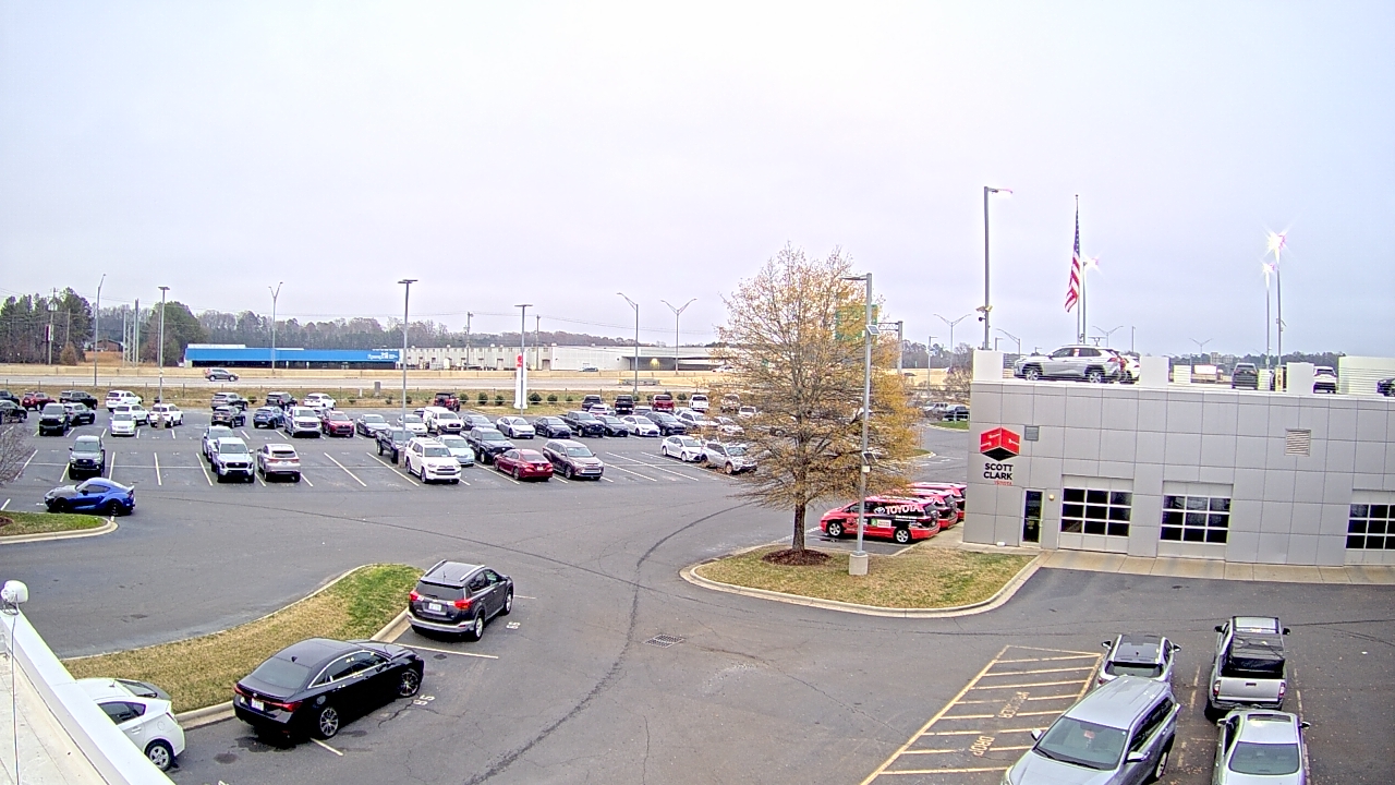 Thumbnail for current weather camera view from Scott Clarks Toyota in Stallings, North Carolina
