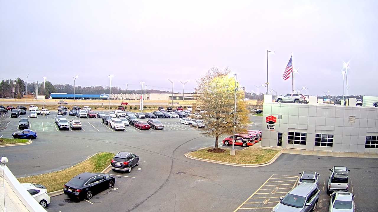 Thumbnail for current weather camera view from Scott Clarks Toyota in Stallings, North Carolina