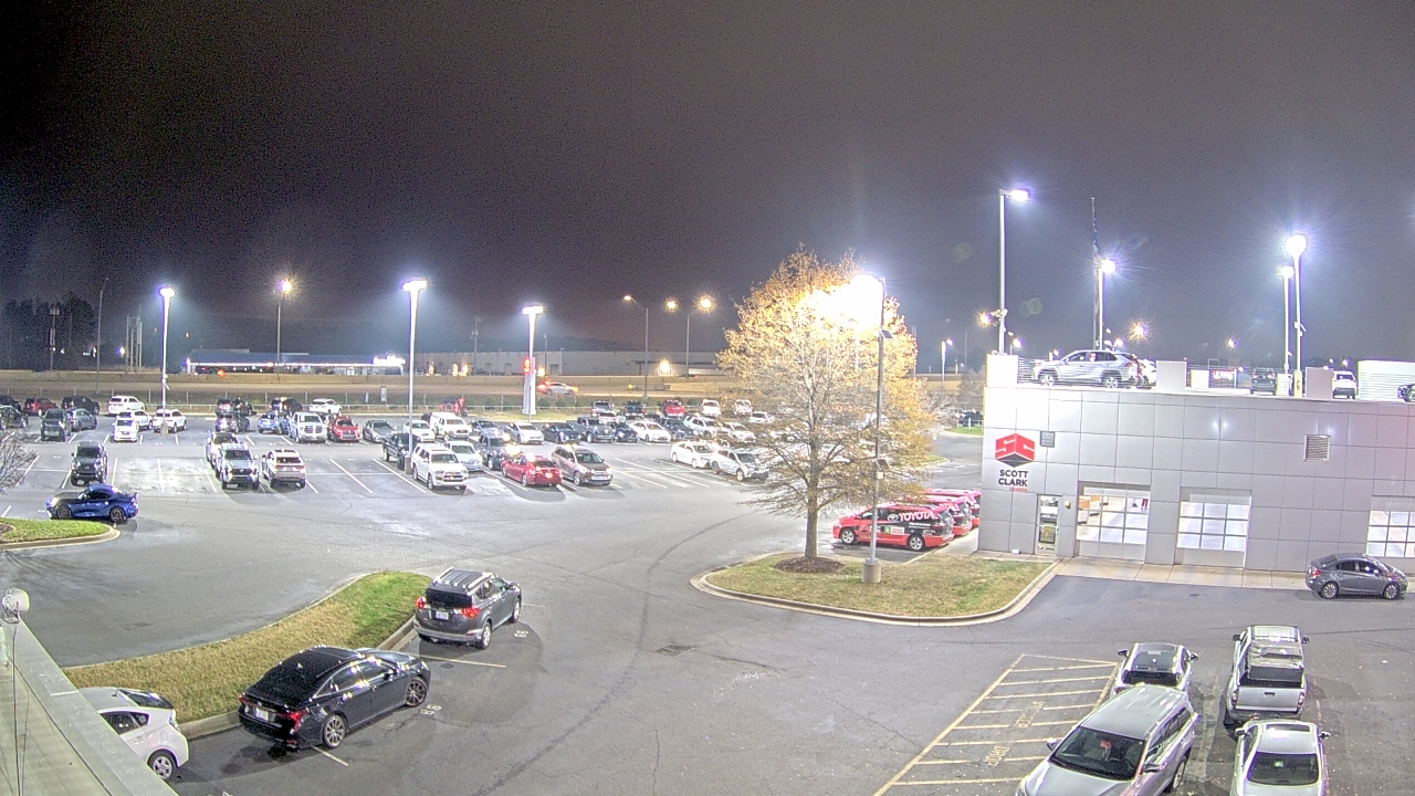 Thumbnail for current weather camera view from Scott Clarks Toyota in Stallings, North Carolina