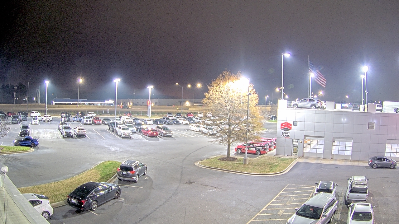 Thumbnail for current weather camera view from Scott Clarks Toyota in Stallings, North Carolina