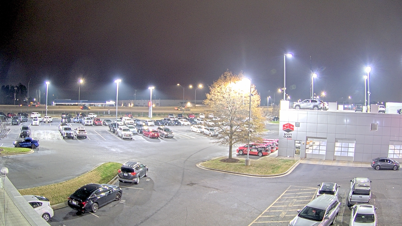 Thumbnail for current weather camera view from Scott Clarks Toyota in Stallings, North Carolina