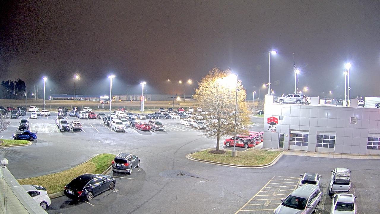 Thumbnail for current weather camera view from Scott Clarks Toyota in Stallings, North Carolina