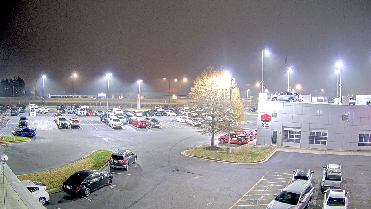 Thumbnail for current weather camera view from Scott Clarks Toyota in Stallings, North Carolina