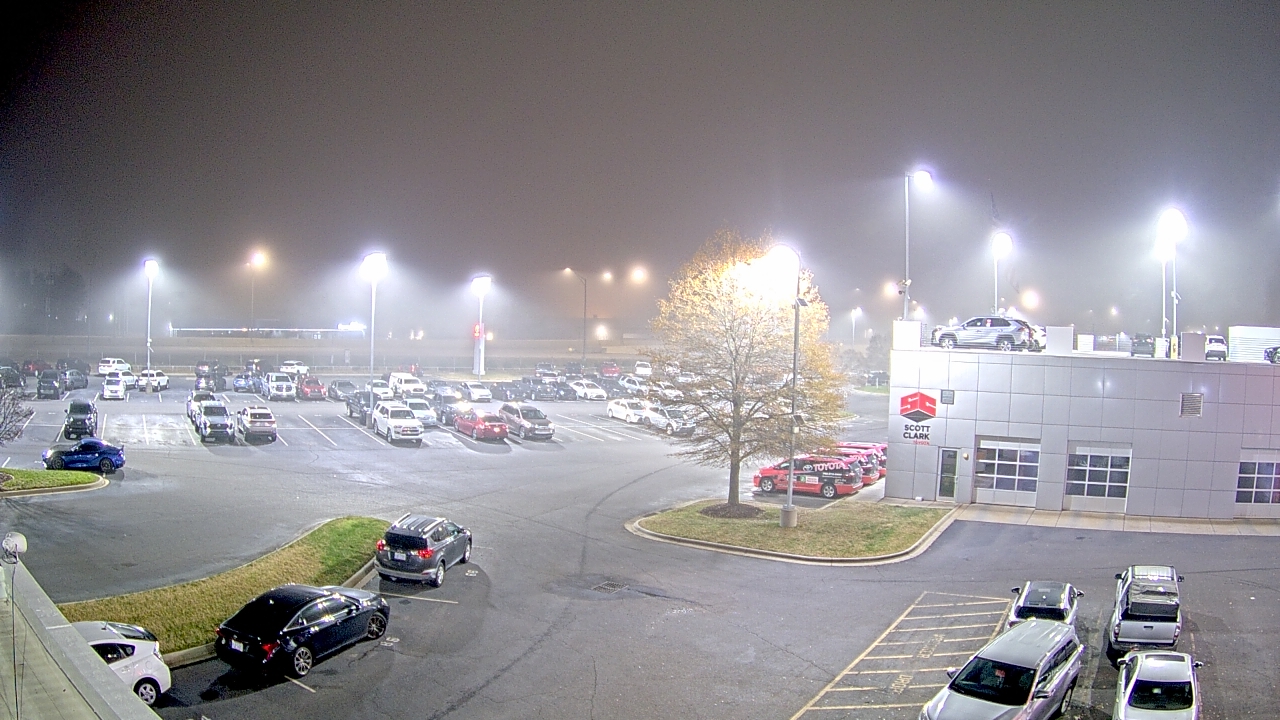 Thumbnail for current weather camera view from Scott Clarks Toyota in Stallings, North Carolina