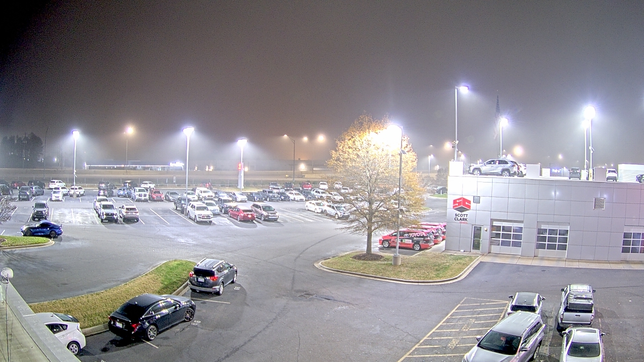 Thumbnail for current weather camera view from Scott Clarks Toyota in Stallings, North Carolina
