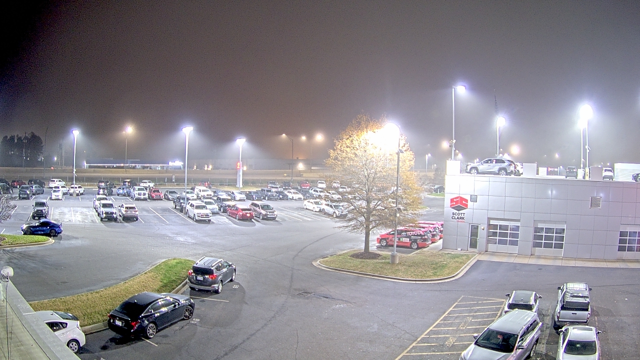 Thumbnail for current weather camera view from Scott Clarks Toyota in Stallings, North Carolina