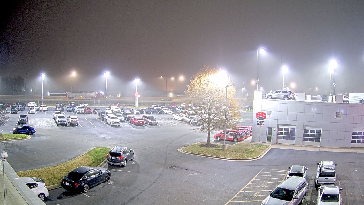Thumbnail for current weather camera view from Scott Clarks Toyota in Stallings, North Carolina