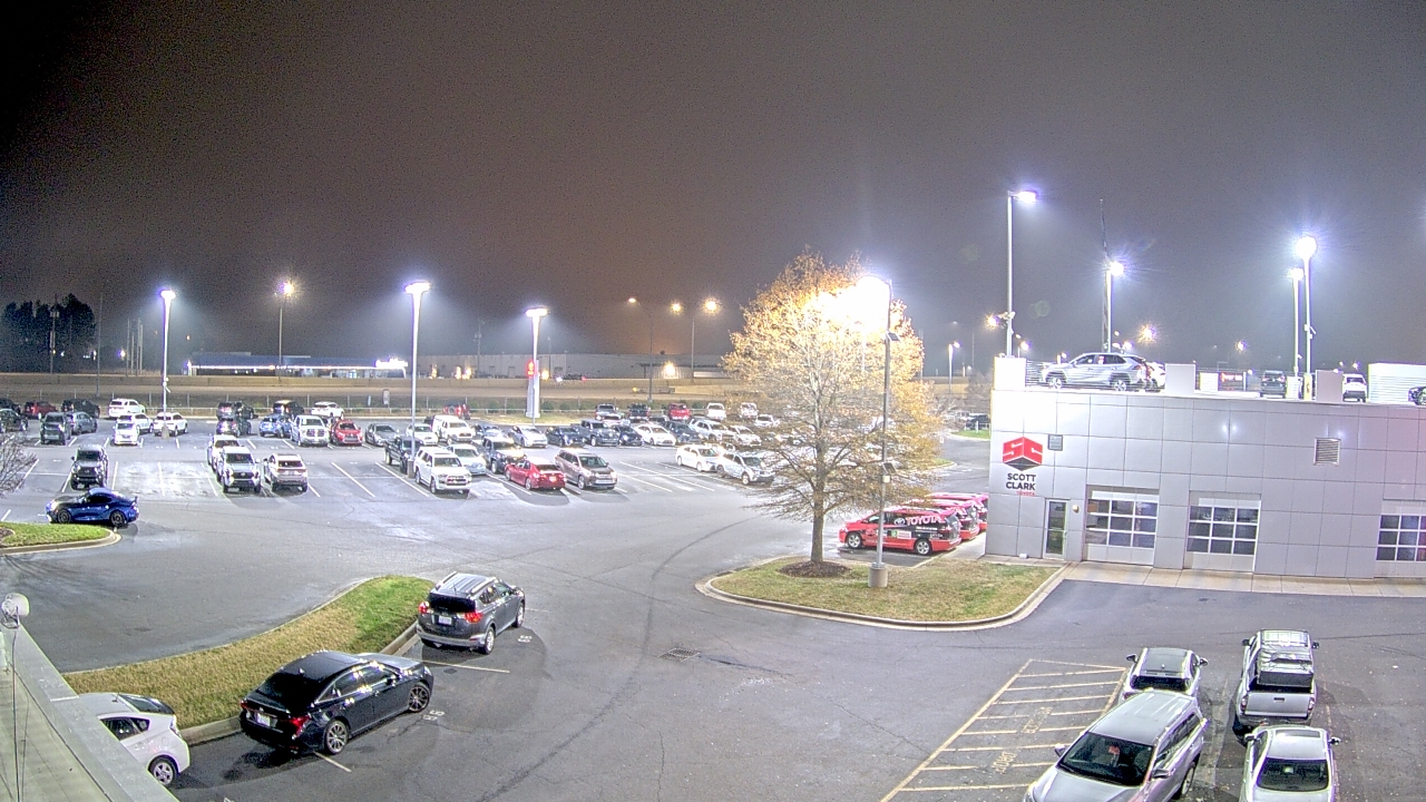 Thumbnail for current weather camera view from Scott Clarks Toyota in Stallings, North Carolina