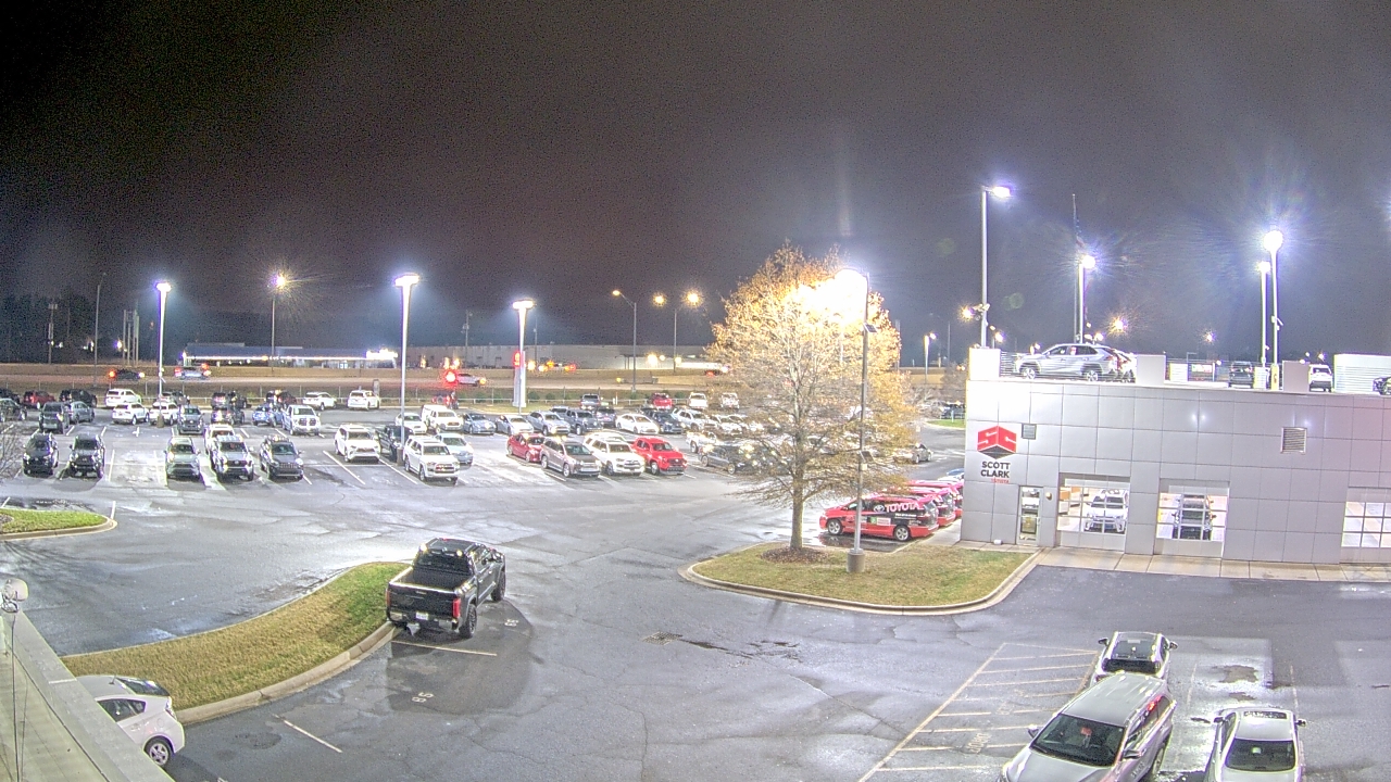 Thumbnail for current weather camera view from Scott Clarks Toyota in Stallings, North Carolina