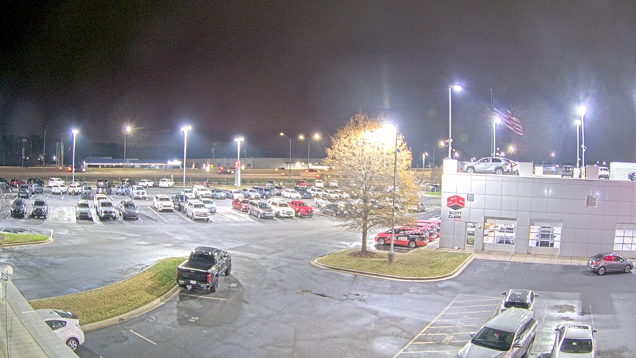 Thumbnail for current weather camera view from Scott Clarks Toyota in Stallings, North Carolina