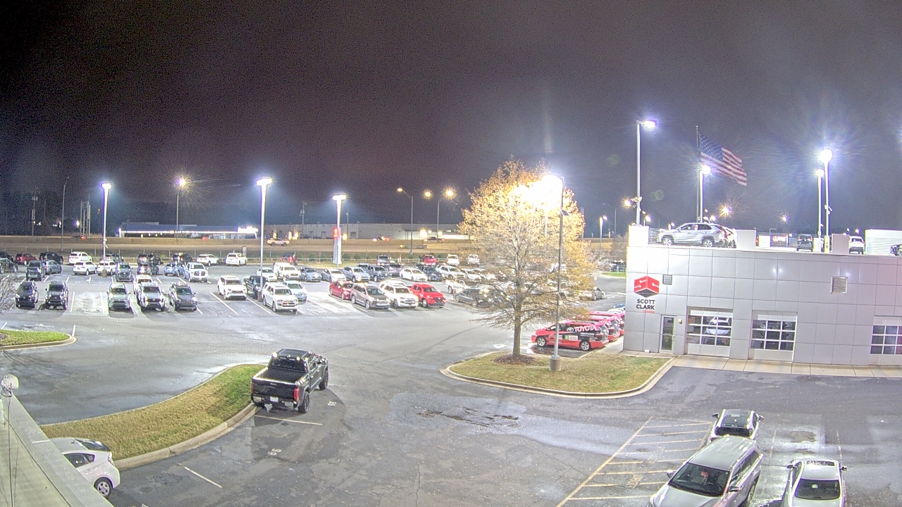 Thumbnail for current weather camera view from Scott Clarks Toyota in Stallings, North Carolina