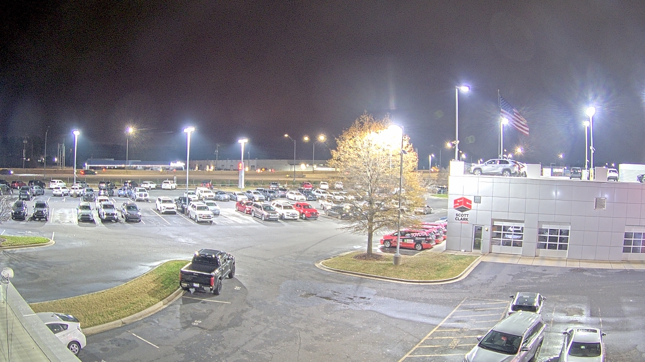 Thumbnail for current weather camera view from Scott Clarks Toyota in Stallings, North Carolina