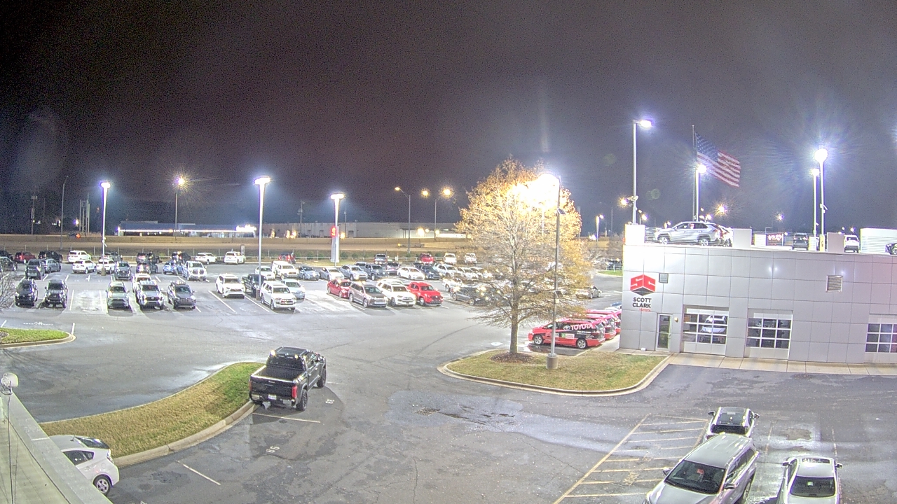 Thumbnail for current weather camera view from Scott Clarks Toyota in Stallings, North Carolina