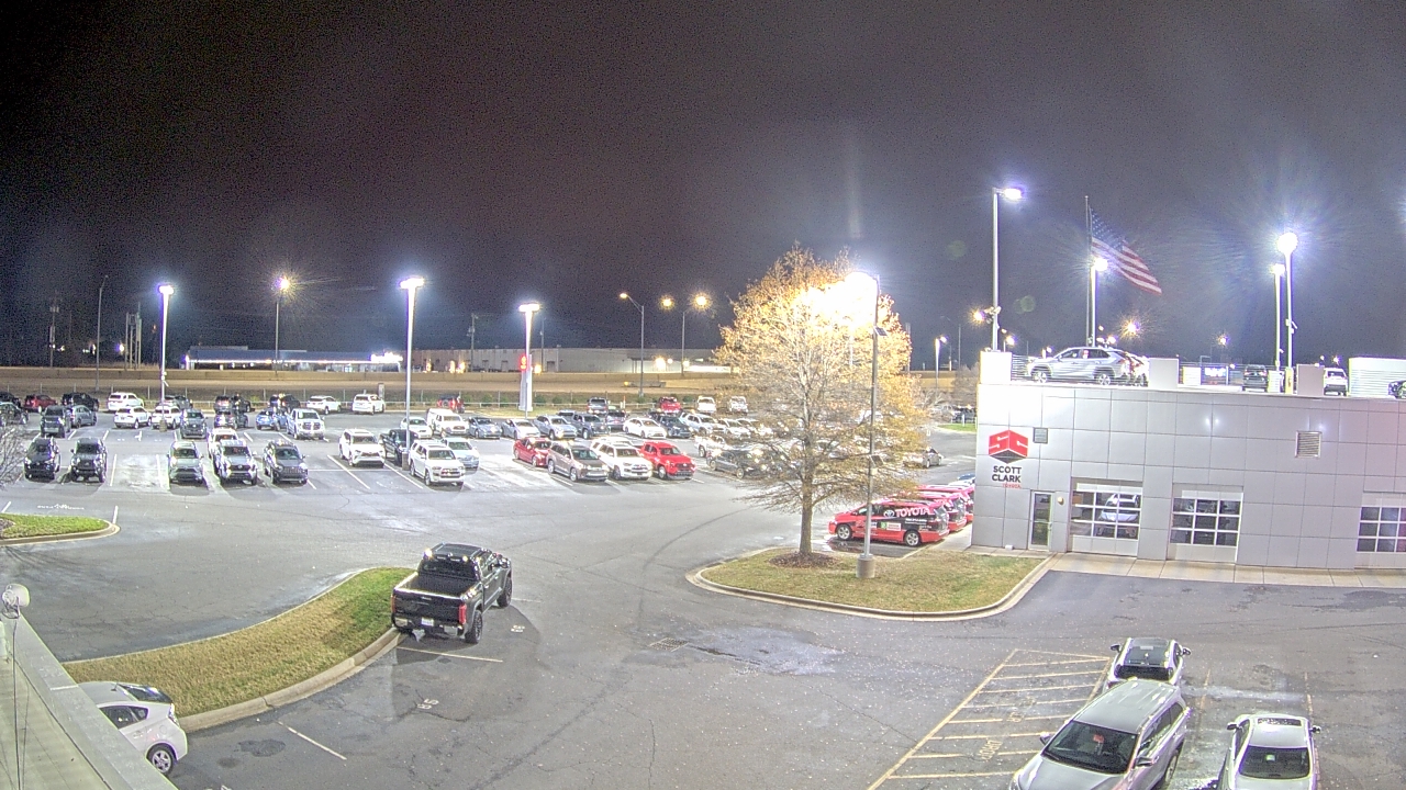 Thumbnail for current weather camera view from Scott Clarks Toyota in Stallings, North Carolina