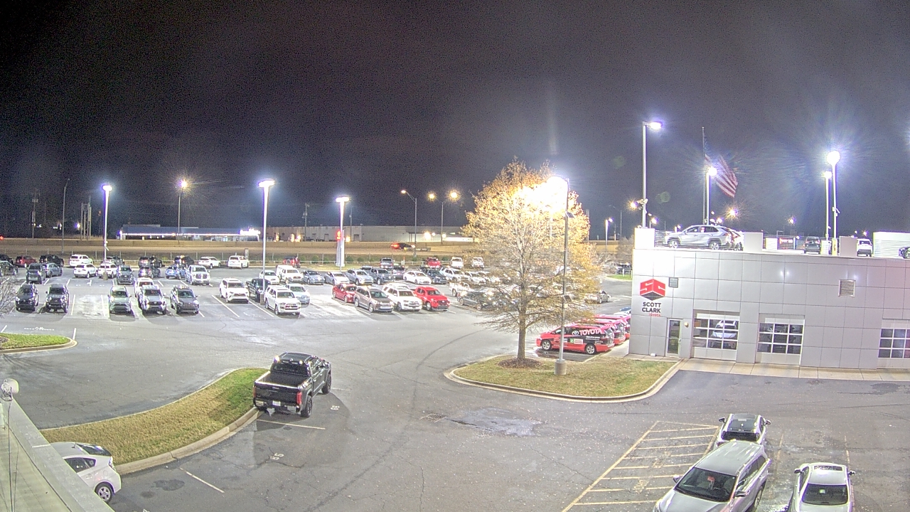 Thumbnail for current weather camera view from Scott Clarks Toyota in Stallings, North Carolina