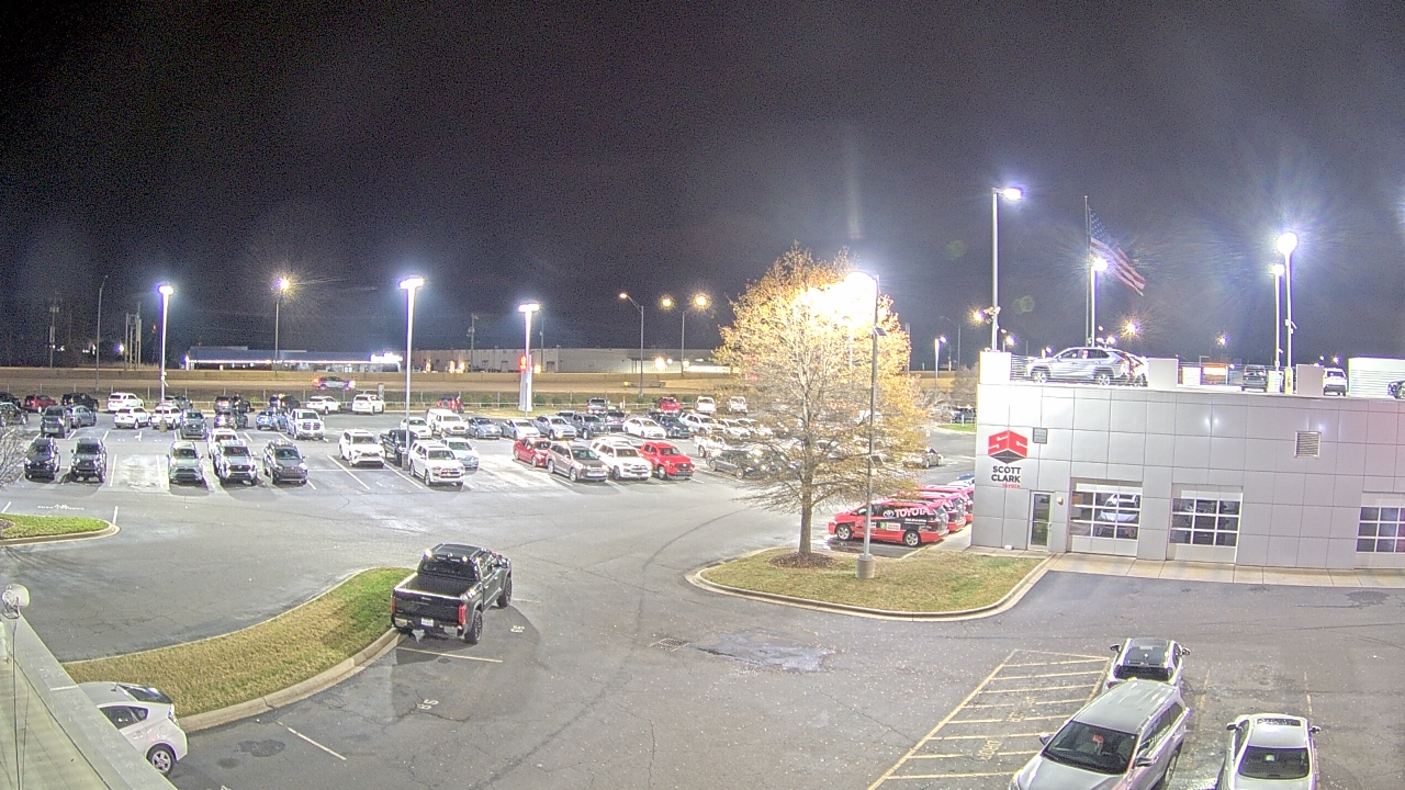 Thumbnail for current weather camera view from Scott Clarks Toyota in Stallings, North Carolina