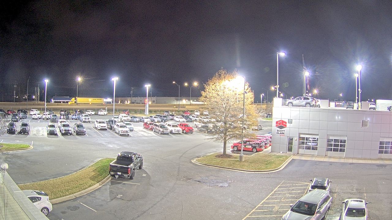 Thumbnail for current weather camera view from Scott Clarks Toyota in Stallings, North Carolina