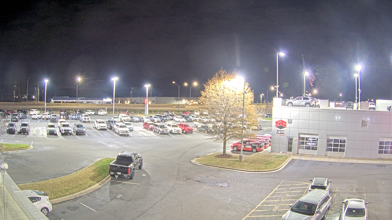 Thumbnail for current weather camera view from Scott Clarks Toyota in Stallings, North Carolina